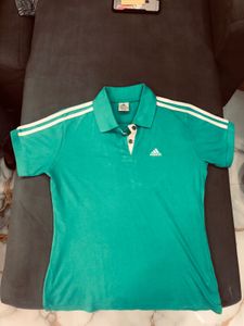 Adidas Green Polo T-Shirt