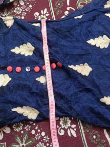 💙 Royal Navy Blue Embroidered Anarkali Dress