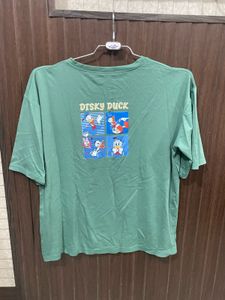 Green Donald Duck Graphic T-Shirt baggy fit