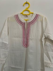 Elegant Kurta sets Embroidery white