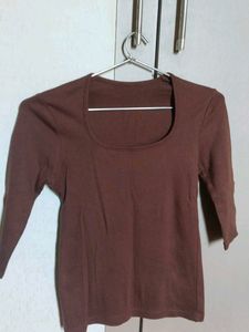 Soft Cotton Brown Tee shirt
