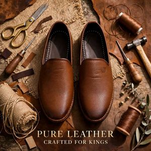 Men's Brown Leather Jutti Shoes