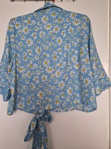 Floral Daisy Print Shirt and pant coord set