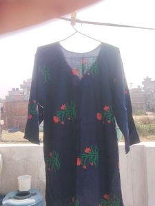 Floral Print Cotton Kurta