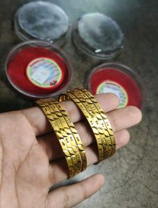 Elegant Gold Bangles Set