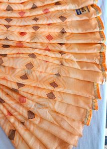 Orange Color Saree