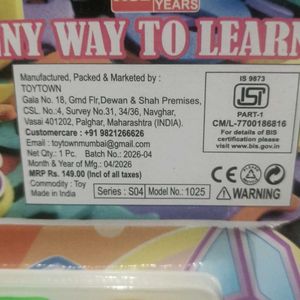 Alphabet &amp; Number Learning Toy
