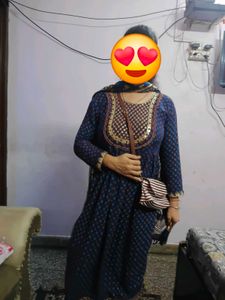 Elegant Blue Kurta Set with Dupatta