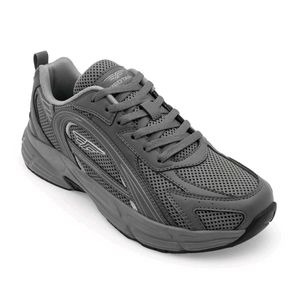 Grey Mesh Athletic Sneakers