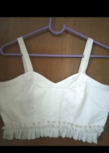 White Sleeveless Blouse