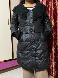 Puffy Winter Black Woollen Jacket♥️