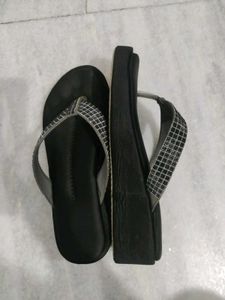 Sparkly Wedge Flip-Flops