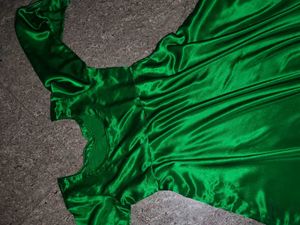 Elegant Emerald Green Velvet Gown