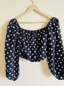 Polka Dot Crop Top