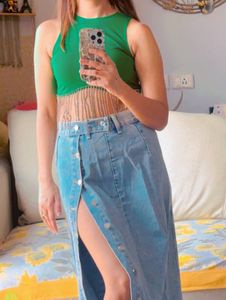 Green Tussle Top
