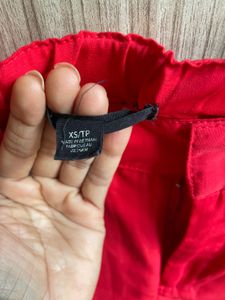 Red Casual Pants