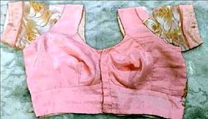 pink pure crape silk blouse
