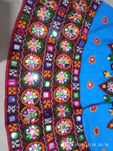 Vibrant Blue Gujarati Chaniya Choli