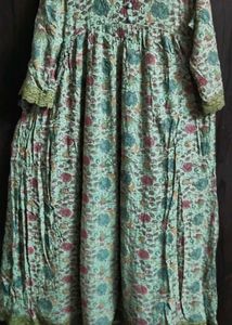 Floral Cursh Kurta with duppata set
