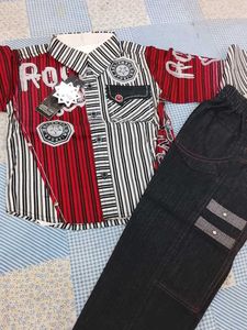 Stylish Shirt and Jeans Set