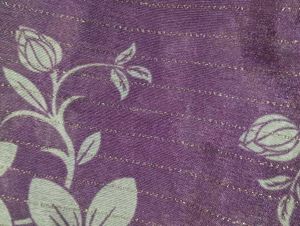 Purple Floral Saree with Sparkle design