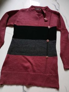 Stylish Color Block Knit Sweater