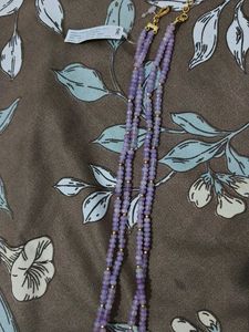 Beaded Lavender Necklace