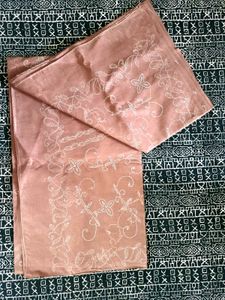 Brand New Embroidered Pure Cotton Saree