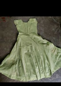 Elegant Green Embroidered Gown