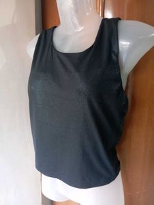 Sparkly Black Tank Top