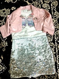 Sparkly Skirt and Jacket Set