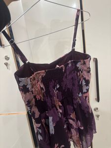 Floral Print Chiffon Dress