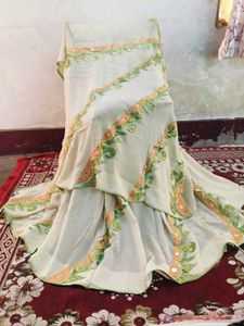 Elegant Cream Color Saree
