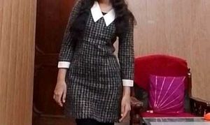 Checkered Dress Woollen