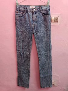 MANGO Denim Women's Printed Bootcut Jeans