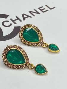 Elegant Green Drop Earrings