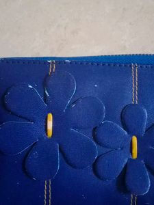 Blue Floral Wallet