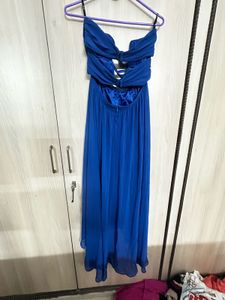Elegant Blue Maxi Dress