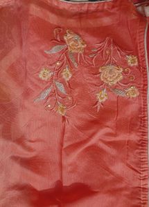 Embroidered Kurta with Tassels