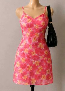 SALE 💰 Pink Floral Slip Dress 🌸
