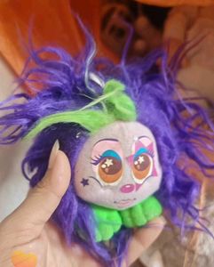 Fuzzy Purple & Green Monster Toy