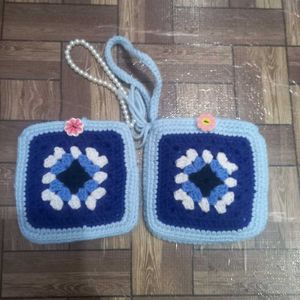 Crochet Granny Square Pouch