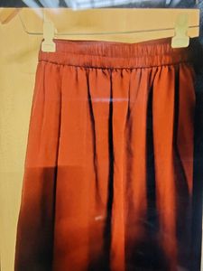 Elegant Red Wrap Skirt