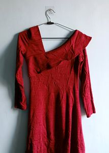 🇩🇪Red Elegant Very Pretty Woolen Dress