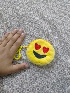 cute emoji coins pouch.