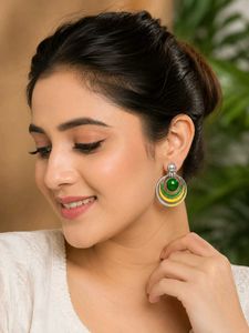Boho Abstract Hoop Earrings