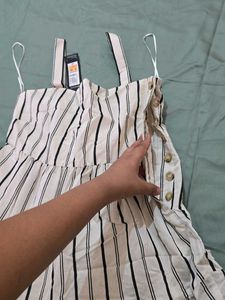 M&amp;S Striped Maxi Dress