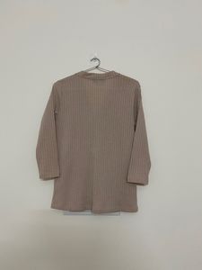Cream- beige ribbed top