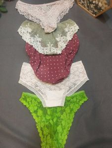 Lace &amp; Polka Dot Panties (Set of 5)💥