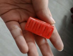 Glossy Red Mini Hair Claw Clip for Girls &amp; Women
